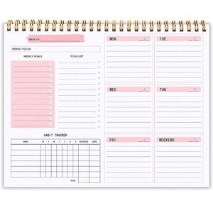 Pink Weekly Planner